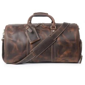 SHLeather / Weekend Duffle Bag - New- Genuine Leather - Excellent Condition
